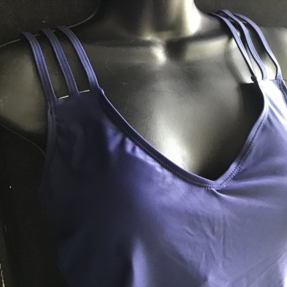 Triple strap Navy Tankini - Picture 3 of 4